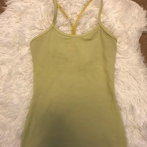 Lululemon pale yellow tank